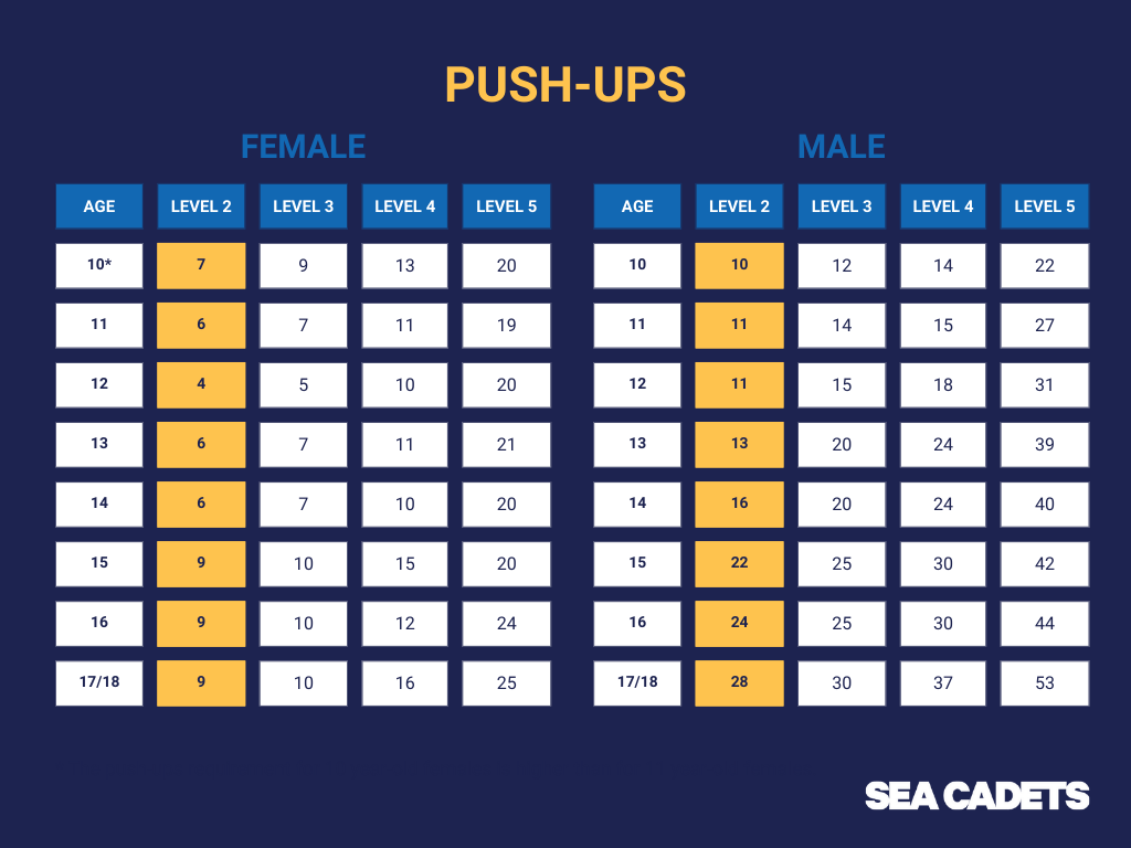 Push-up chart